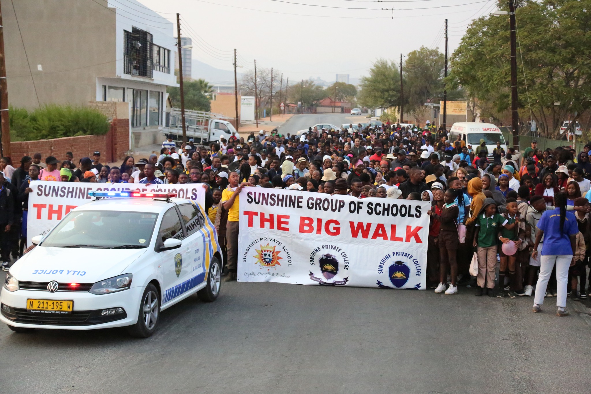 Sunshine Group of Schools community taking part in the Big Walk